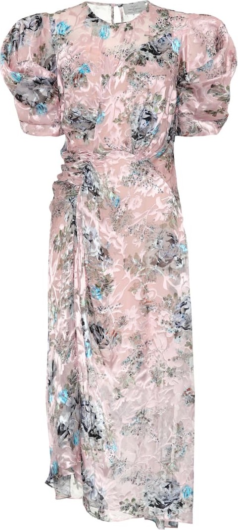 Preen Pippa floral silk-blend midi dress