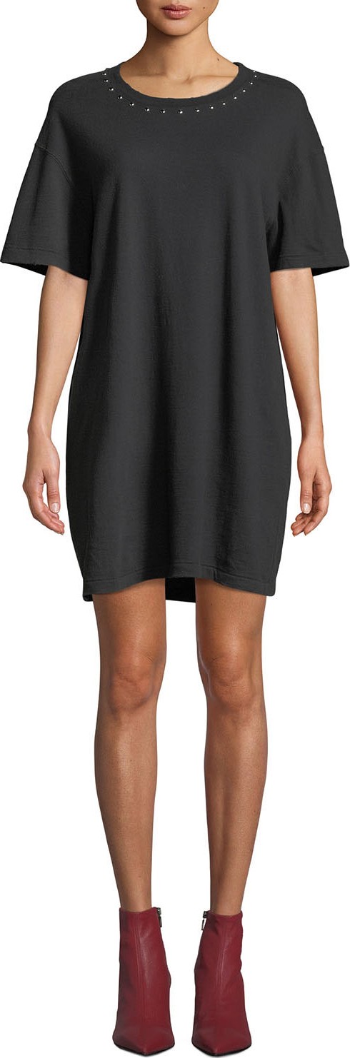 Current/Elliott The Glitter Rock Short-Sleeve Tee Dress