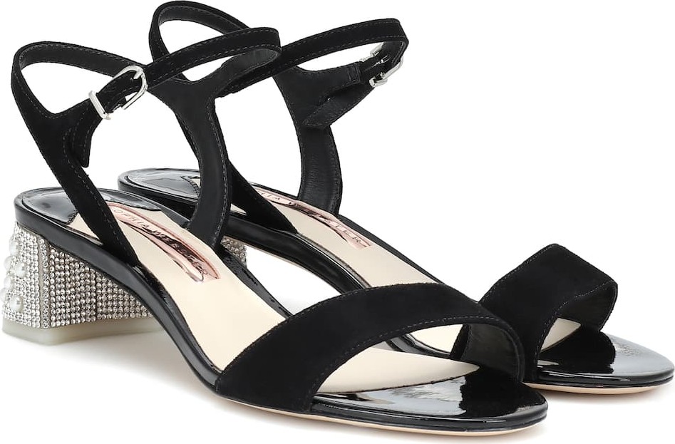 Sophia Webster Amber embellished suede sandals