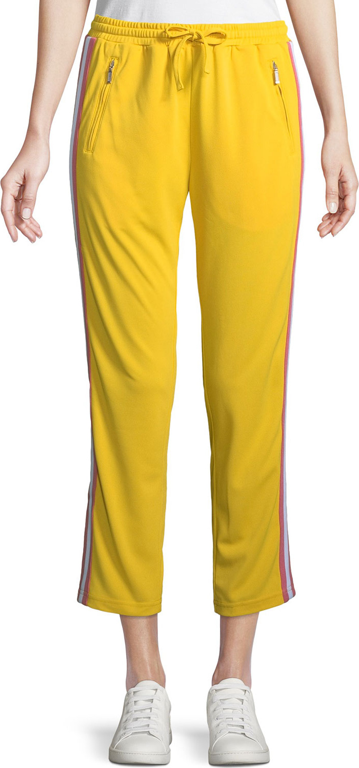 Rebecca Minkoff Jolie Side-Stripe Cropped Track Pants