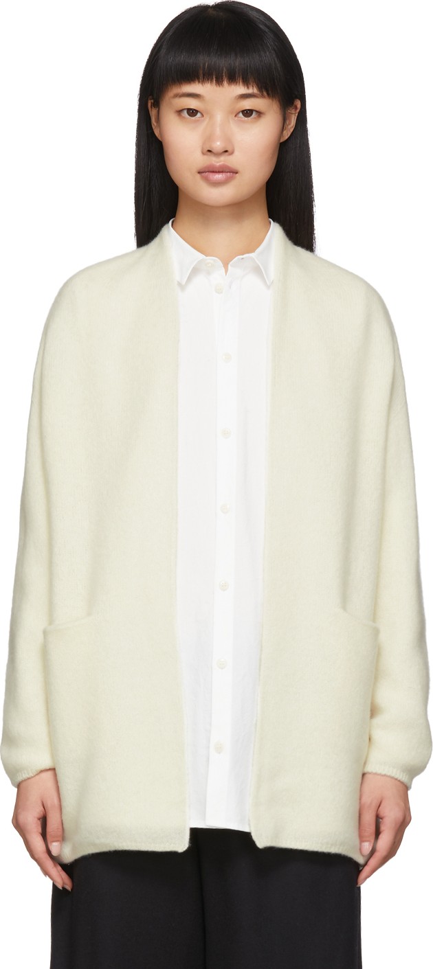 Toogood Off-White Cashmere 'The Poet' Cardigan