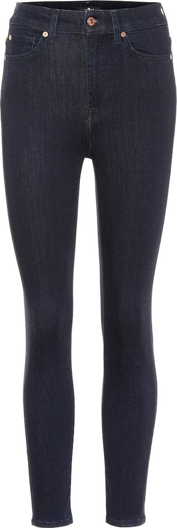 7 For All Mankind Aubrey mid-rise skinny jeans