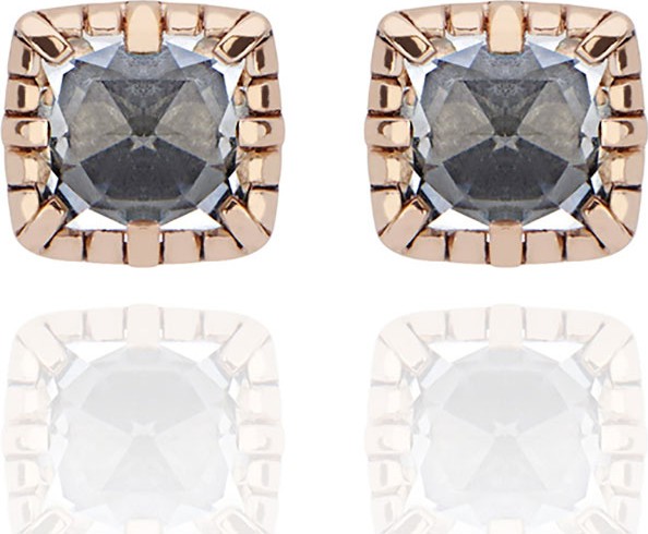 Larkspur & Hawk Bella Stud Earrings in Gray Foil