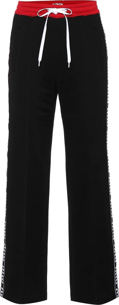 Miu Miu Cotton-blend trackpants