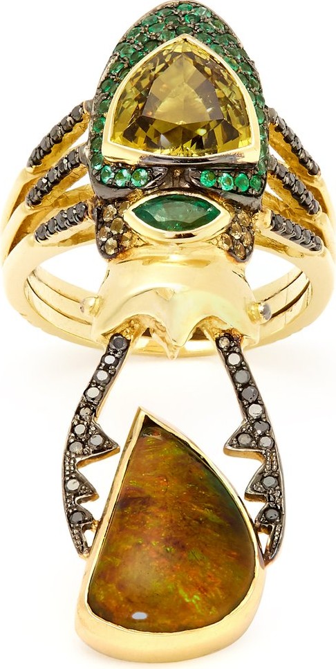 Daniela Villegas Circe diamond, sapphire & 18kt gold ring