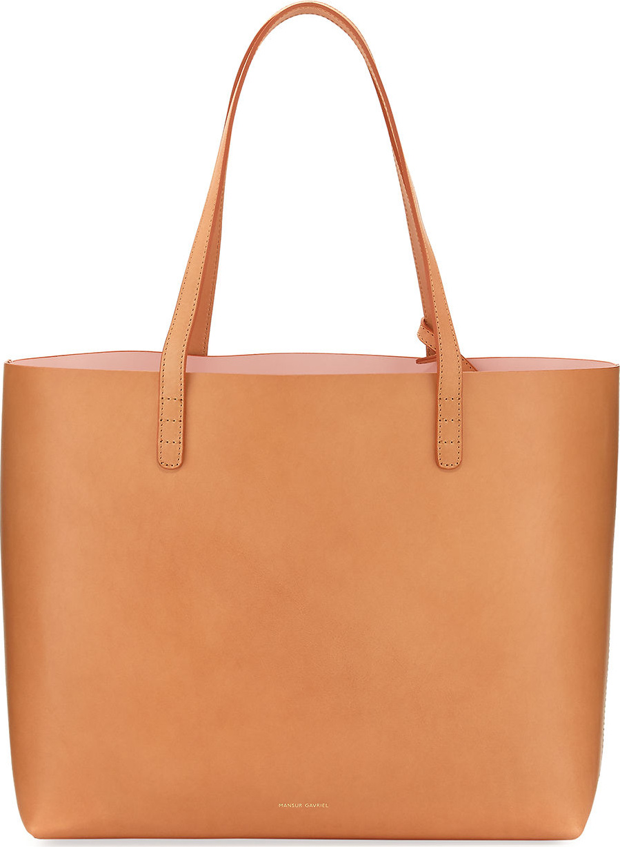 Mansur Gavriel Large Vegetable-Tanned Leather Tote Bag