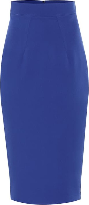 Safiyaa Hokoku crêpe pencil skirt