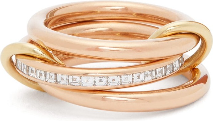 Spinelli Kilcollin René diamond & 18kt rose gold ring