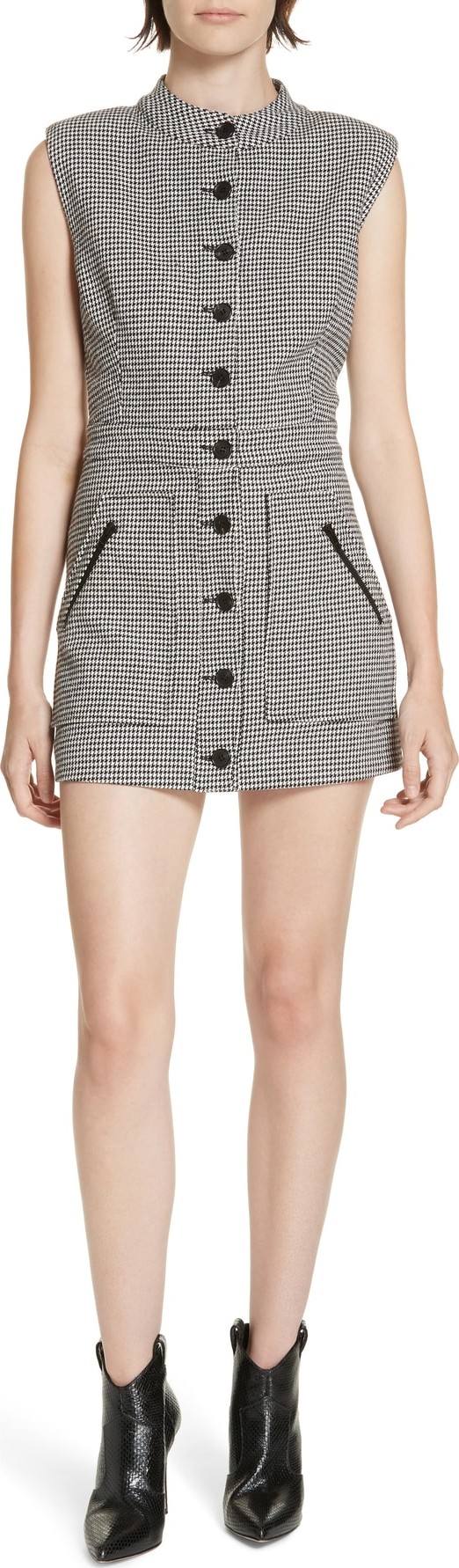 Veronica Beard Leigh Houndstooth Minidress