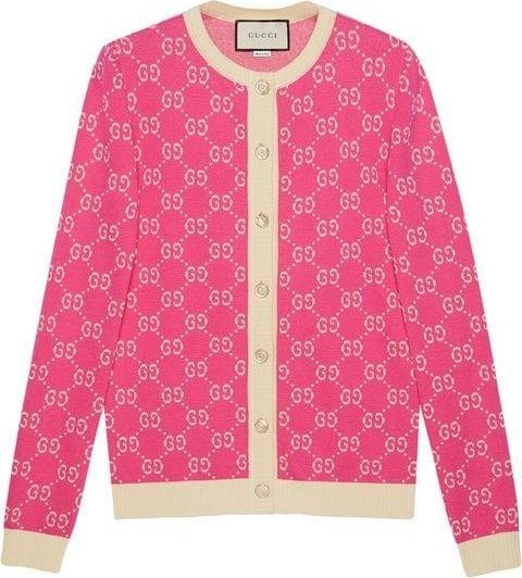 Gucci GG jacquard cotton cardigan