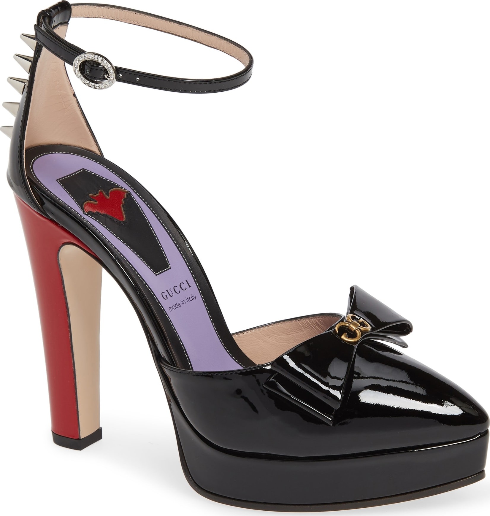 Gucci Sadie Spike Platform Pump