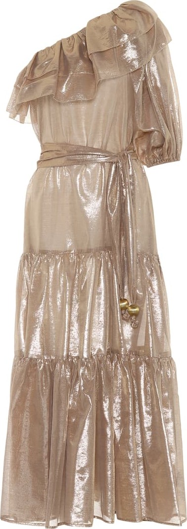 Lisa Marie Fernandez Arden metallic maxi dress