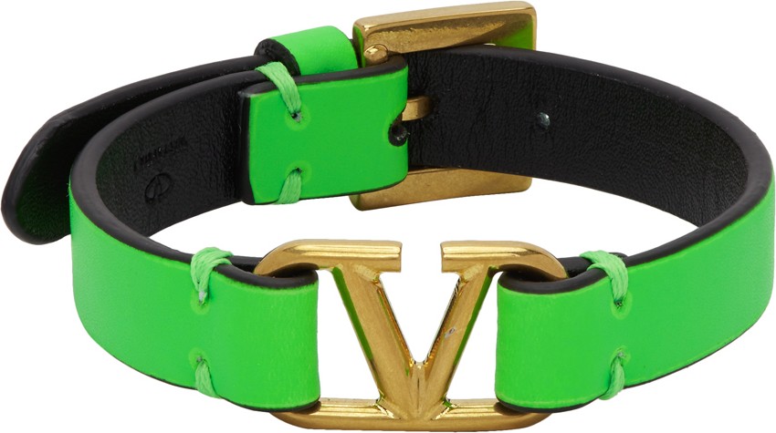 Valentino Green Valentino Garavani VLogo Bracelet