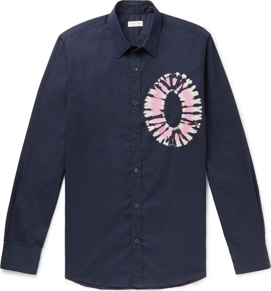 Dries Van Noten Slim-Fit Tie-Dyed Cotton-Poplin Shirt