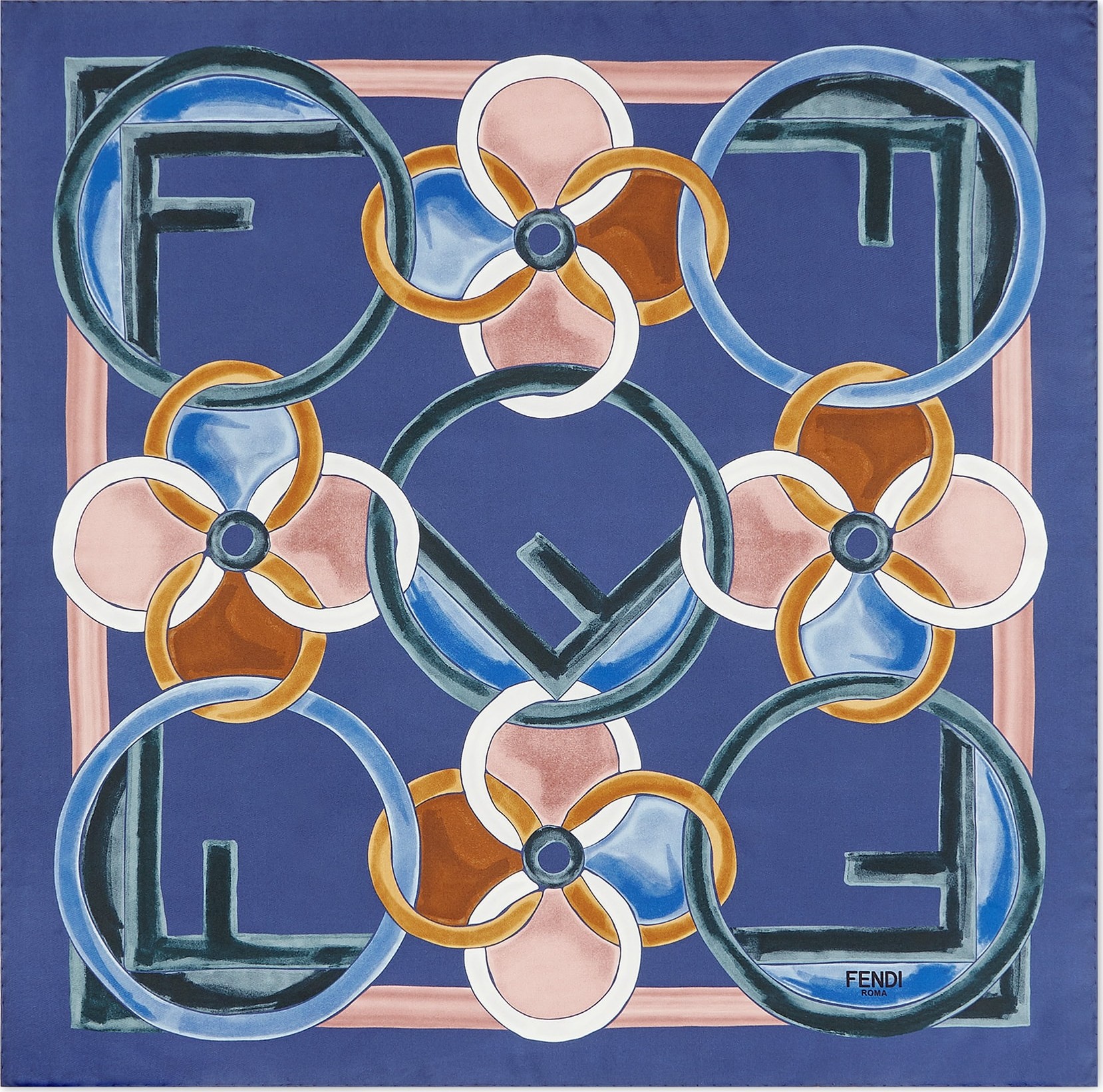 Fendi F Is For Fendi Silk Scarf