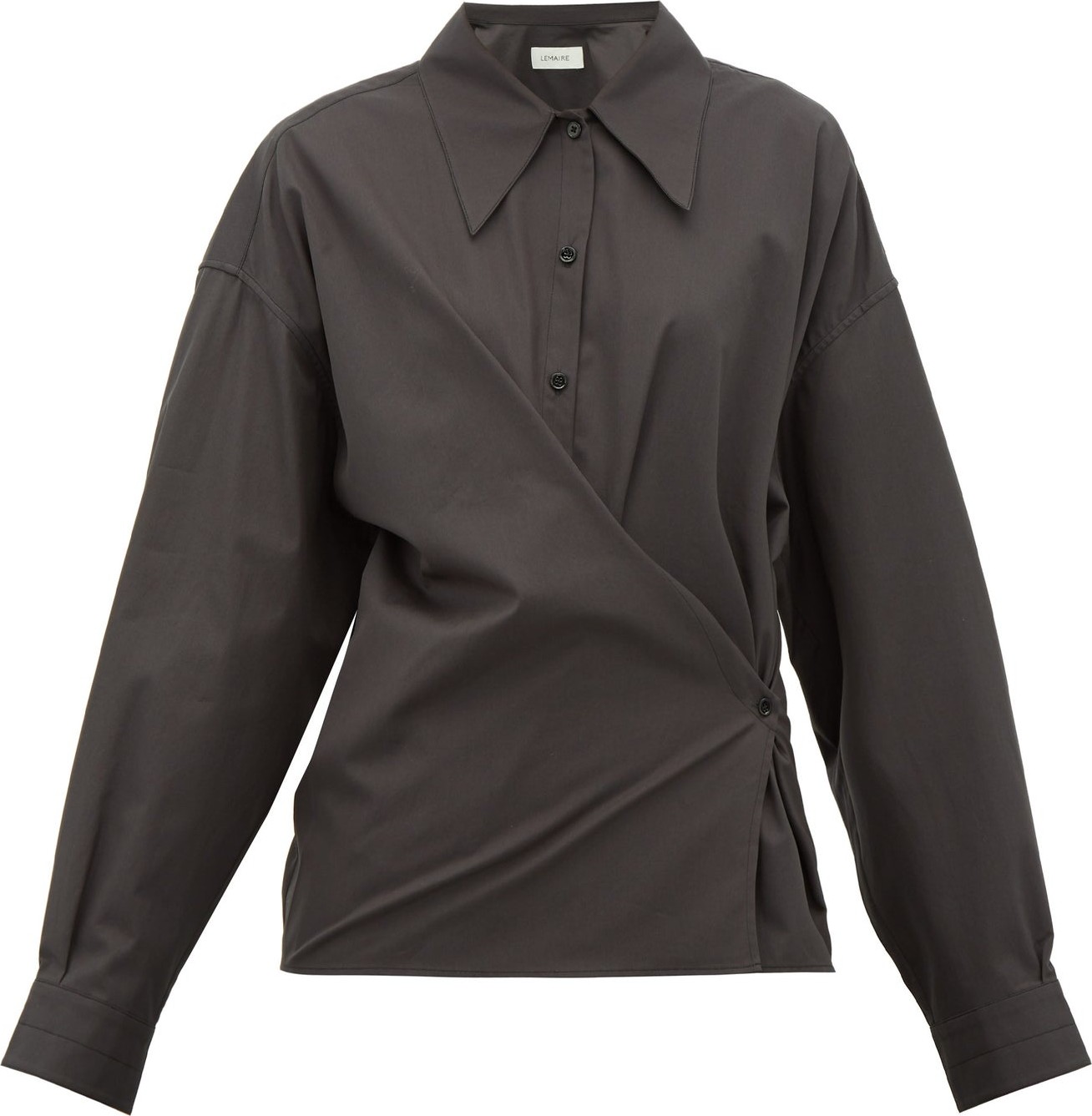Lemaire Twisted cotton-poplin shirt