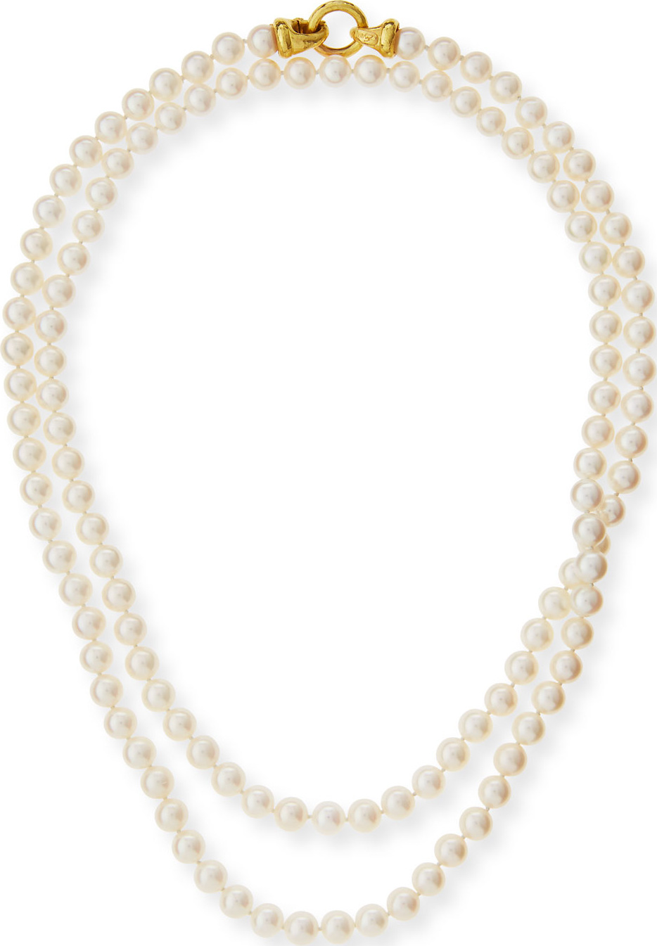 Elizabeth Locke Serena Long Pearl Necklace, 35"