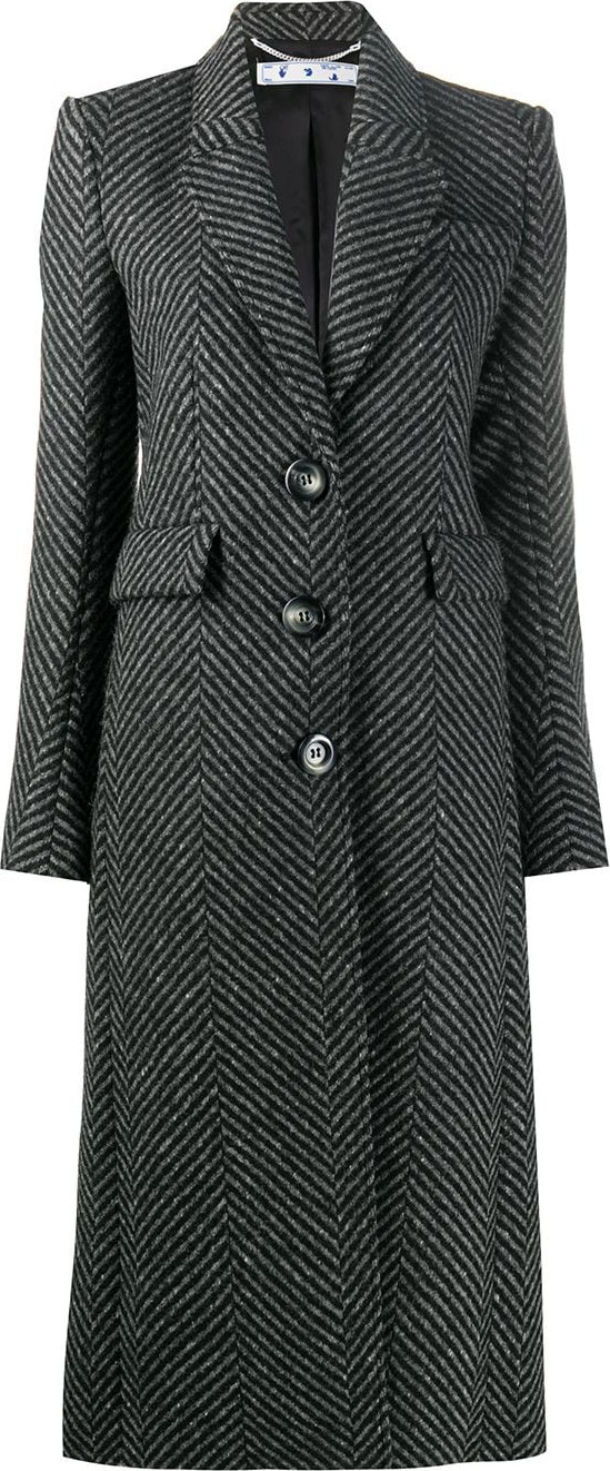 Off White - Single-breasted tailored coat