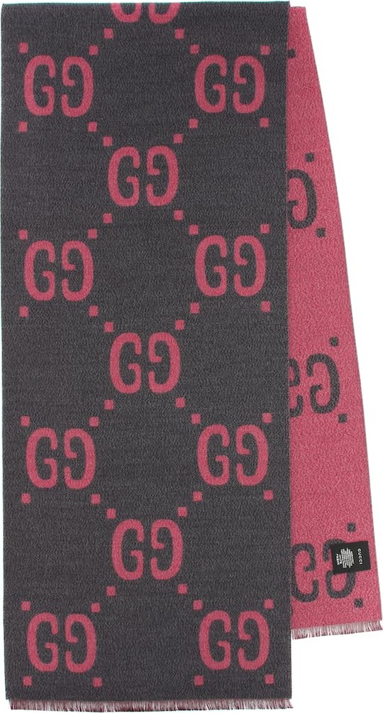 Gucci Wool and silk jacquard scarf