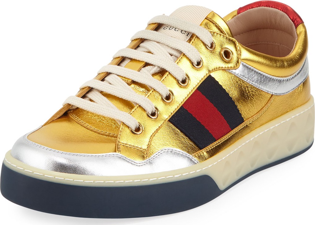 Gucci Metallic Leather Sneaker