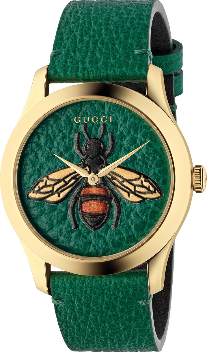 Gucci Bee Leather Watch