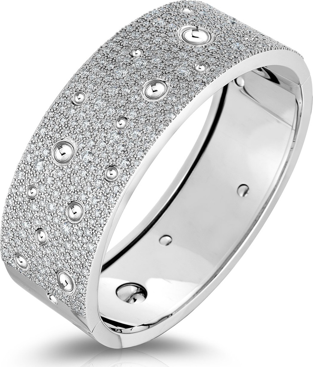 Roberto Coin Pois Moi Luna Exclusive 18k White Gold Diamond Bracelet