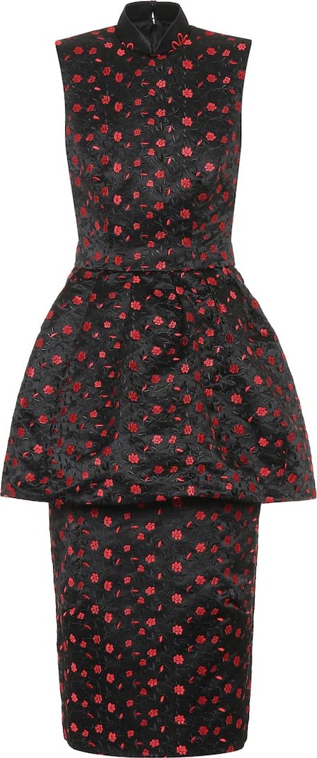 Simone Rocha Jacquard midi dress