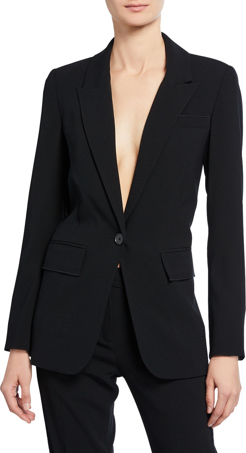 Derek Lam 10 Crosby Wilshire Single-Button Blazer