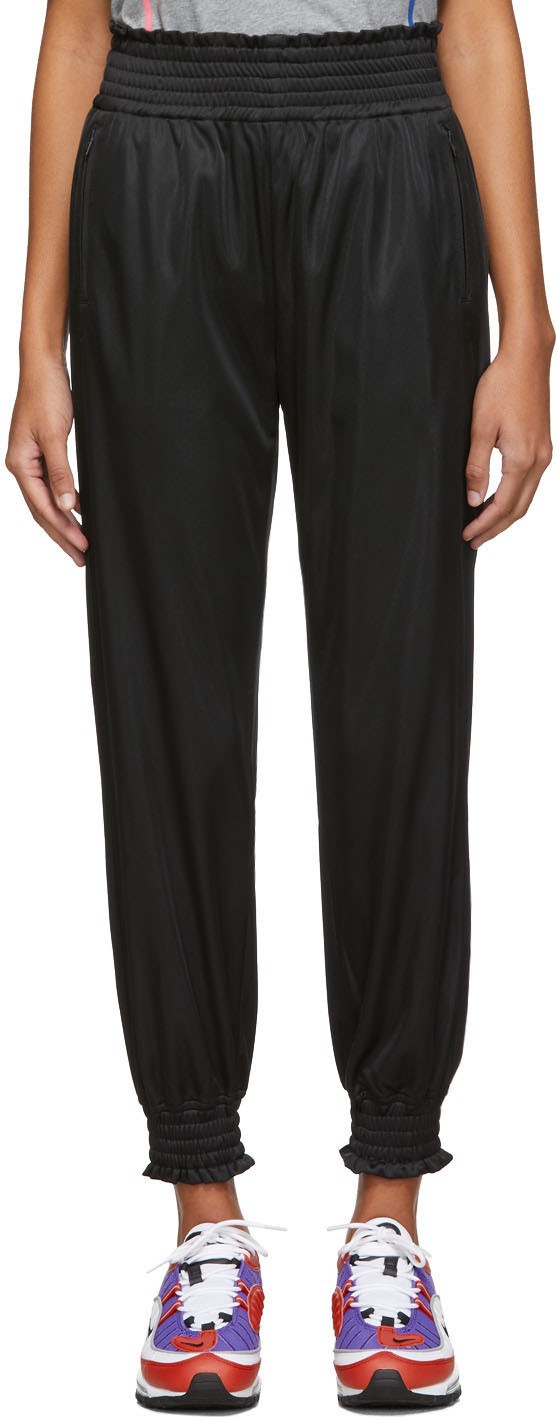 Opening Ceremony Black Ruffle Smocked Track Pants