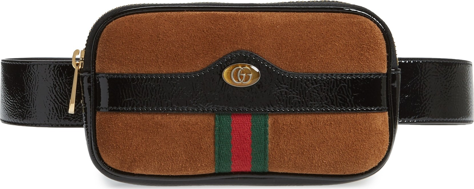 Gucci Ophidia Suede & Leather Belt Bag