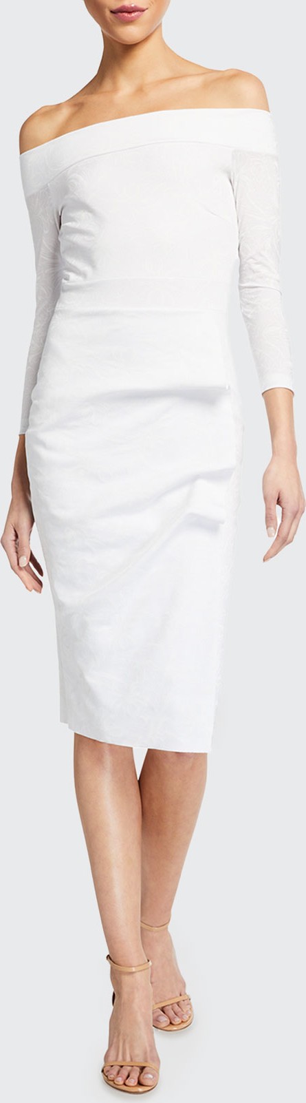 La Petite Robe di Chiara Boni Larissa Off-the-Shoulder Sheath Dress