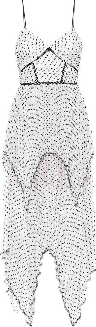 Self Portrait Embroidered chiffon dress