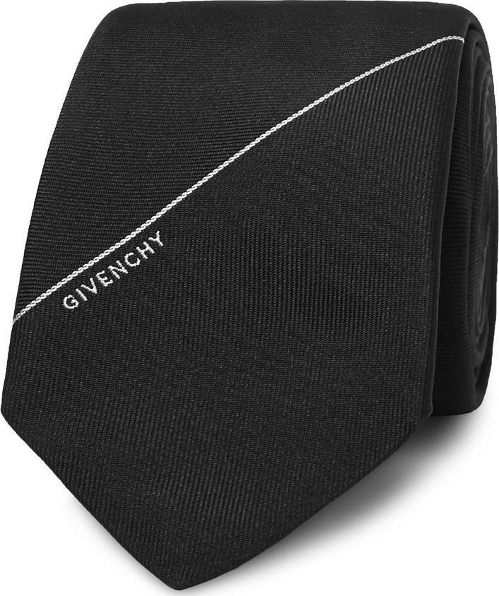 Givenchy 6.5cm Embroidered Silk-Twill Tie