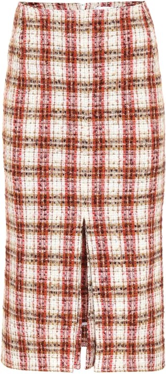 Victoria Beckham Tweed midi skirt