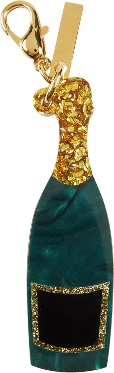 Edie Parker Champagne Bottle Bag Charm