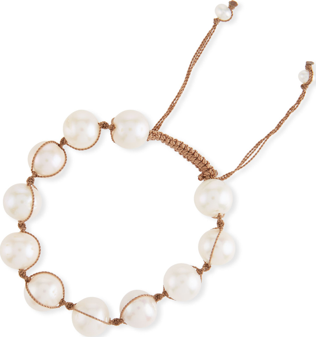 Margo Morrison Adjustable Baroque Pearl Toggle Bracelet
