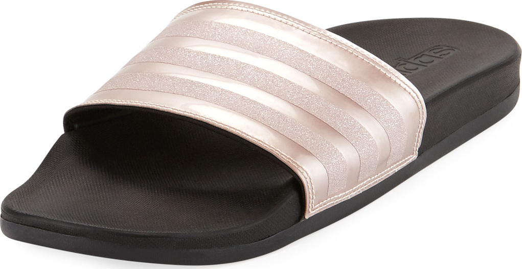 Adidas Adilette Glitter Comfort Slide Sandal
