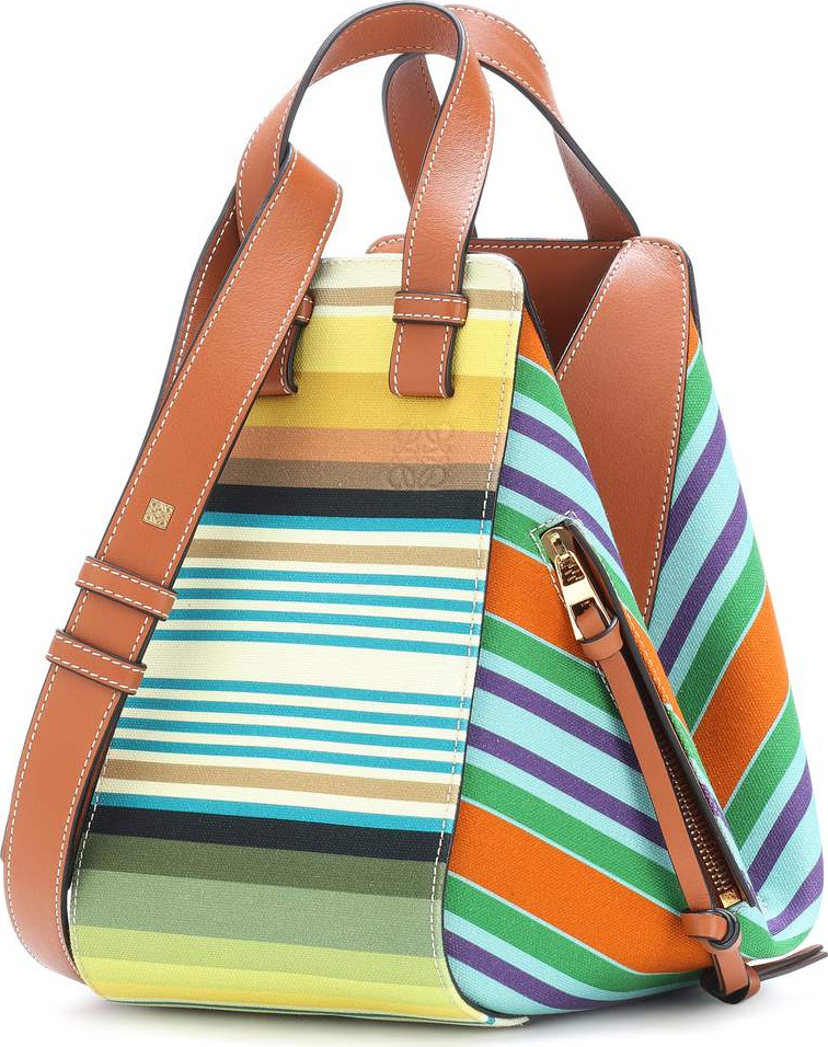LOEWE Hammock Small canvas and leather tote