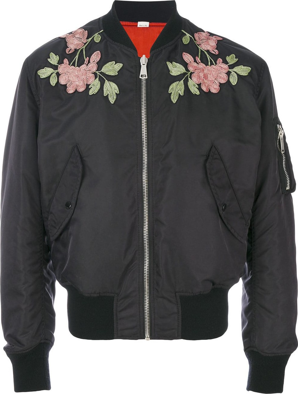 Gucci Reversible nylon and silk bomber jacket