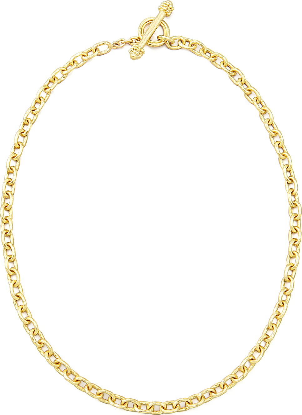 Elizabeth Locke Orvieto 19k Gold Link Necklace, 17"L