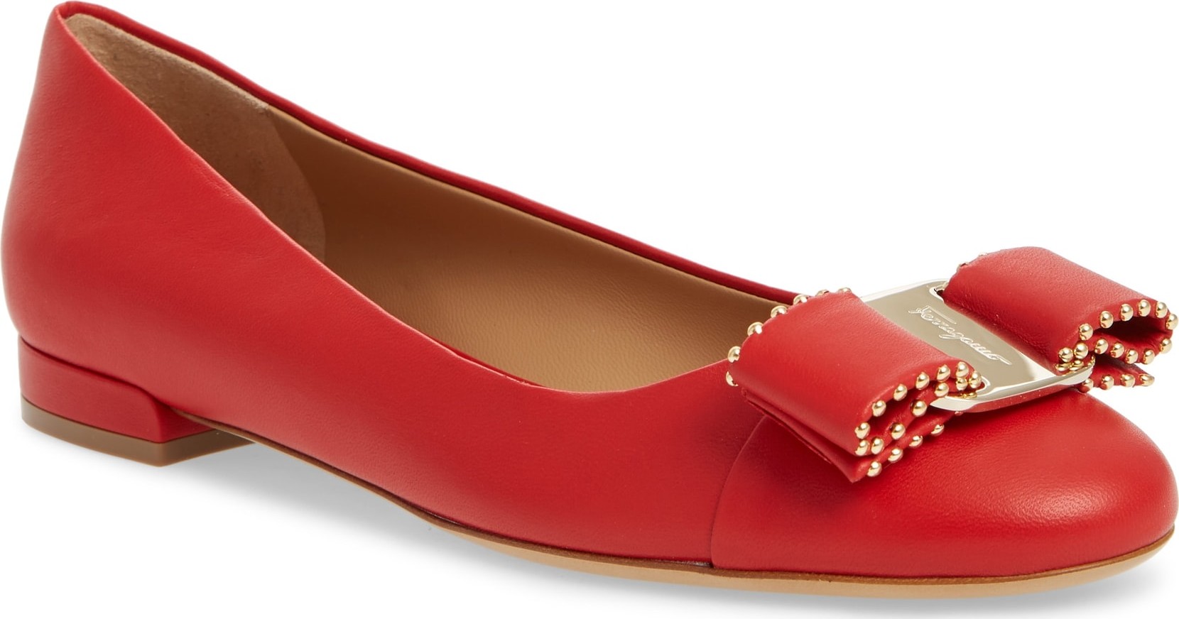 Salvatore Ferragamo Varina Leather Flat