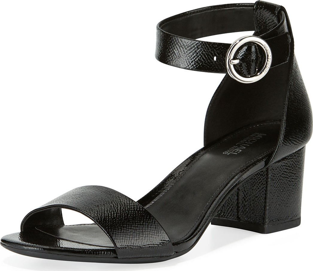 MICHAEL MICHAEL KORS Lena Flex Patent Ankle-Strap Sandals