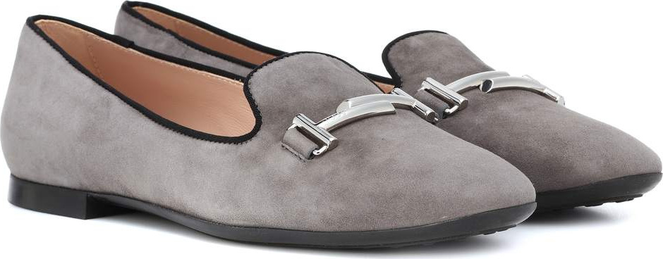 Tod's Double T suede loafers