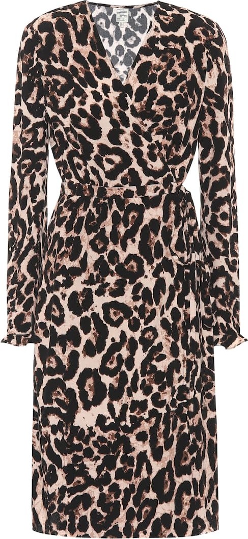 Baum und Pferdgarten Adelota leopard-print wrap dress