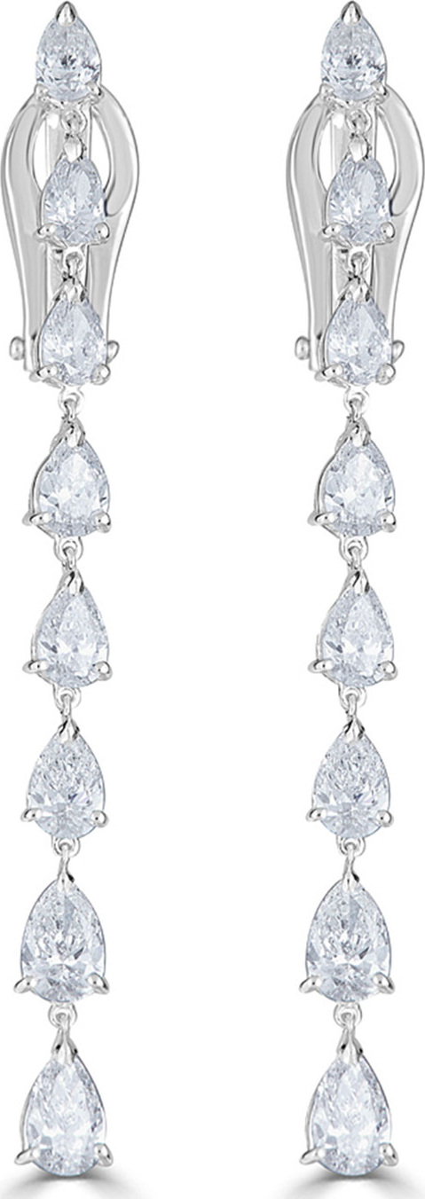 ZYDO 18k Luminal Diamond Dangle Earrings