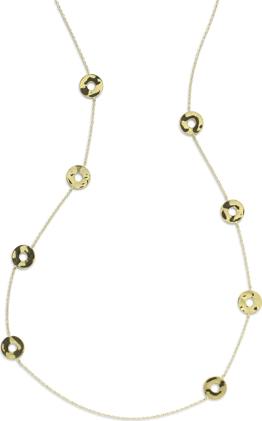 IPPOLITA 18K Senso Disc Station Necklace, 37"