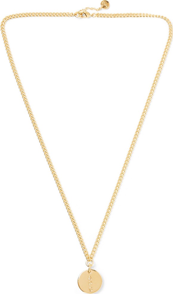 A.P.C. Casey Logo-Engraved Gold-Tone Necklace