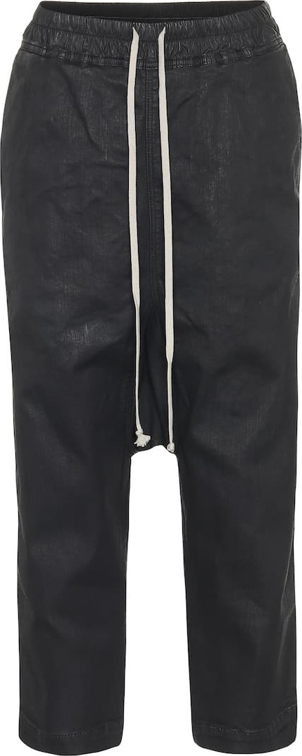 Rick Owens DRKSHDW cropped cotton trackpants