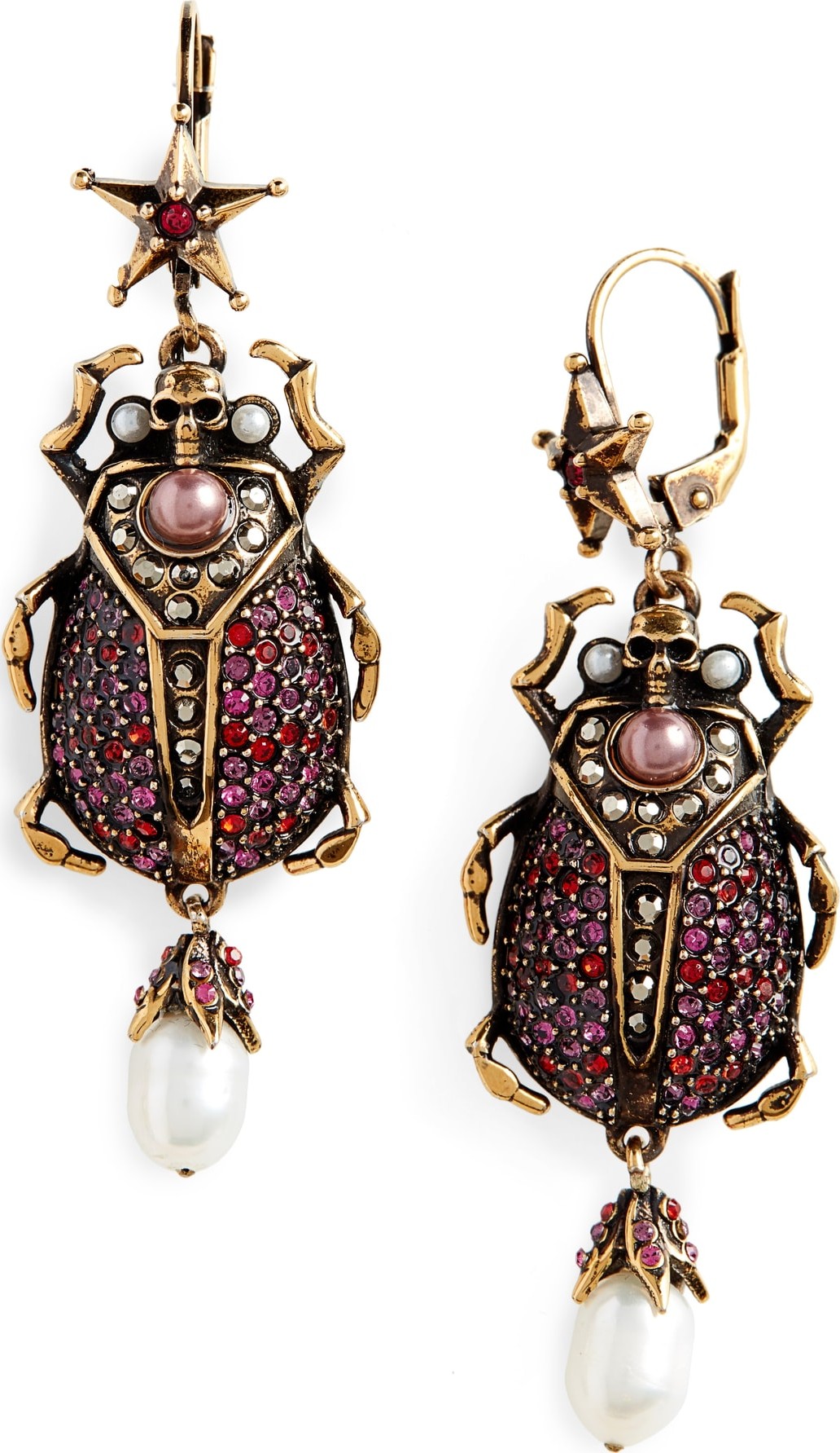 Alexander McQueen Beetle Earrings