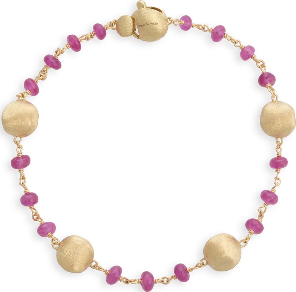 Marco Bicego 18k Gold Africa Ruby Bracelet